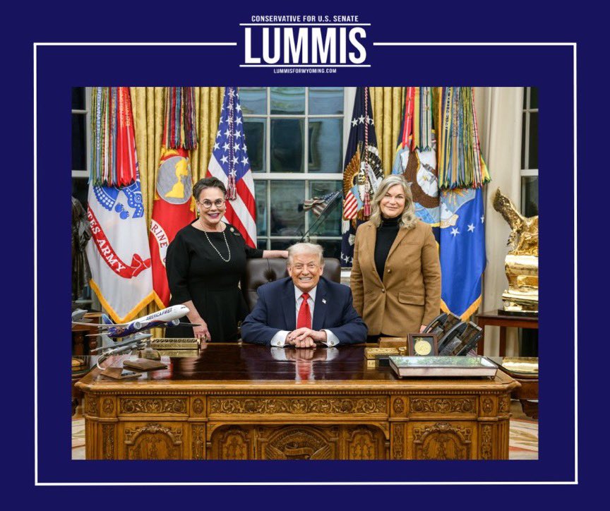 Sen_CMLummis's tweet photo. Honored to endorse my friend and a true workhorse for Wyoming, @HagemanforWY, for the United States Senate. 

She will proudly and strongly represent Wyoming. https://t.co/UNClc4RMaw