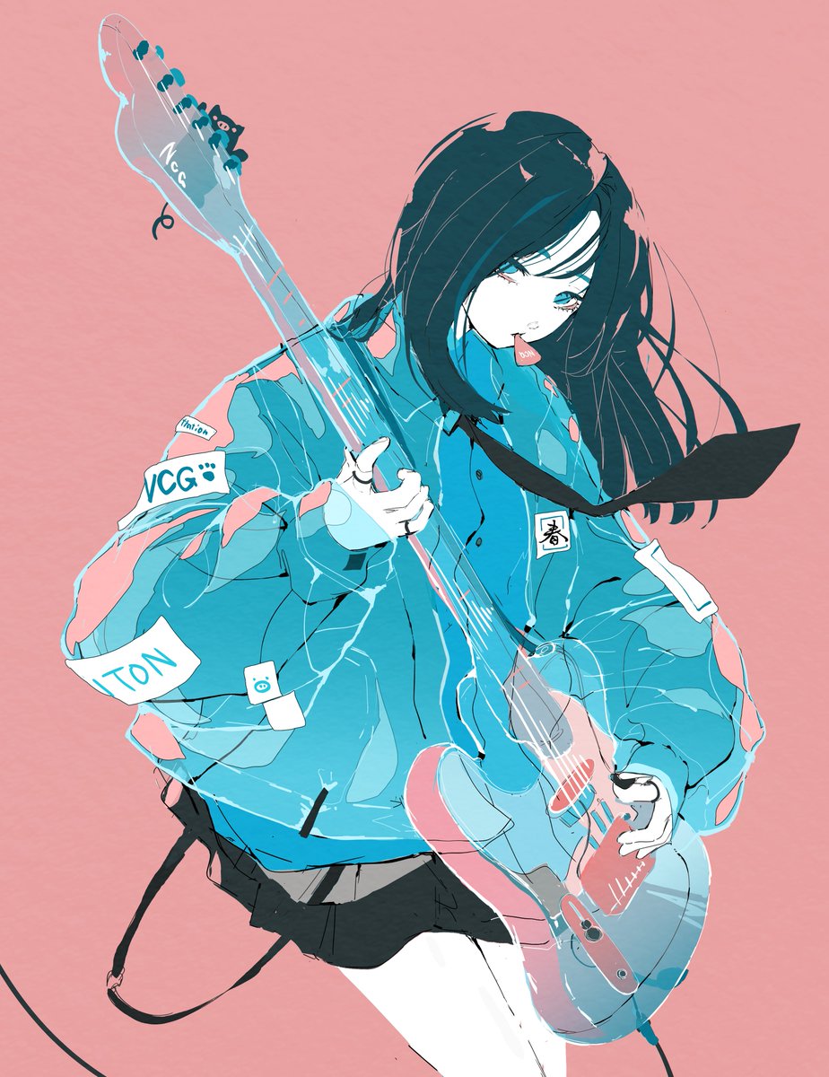 nocopyrightgirl's tweet photo. 透けるとんギター。 https://t.co/dKZq51RYxq