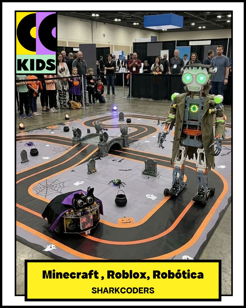 ComicConKids's tweet photo. 🦈A Sharkcoders traz gaming, programação e robótica à Comic-Con Kids! Minecraft, Roblox Studio e desafios de robótica esperam por ti. E o Sharky também estará connosco nos dois dias! 💜

📅 31 out. e 1 nov.
📍 Multiusos de Guimarães
🎟️ https://t.co/V04opCsiq4

#comicconkids https://t.co/Yccd71xkKb