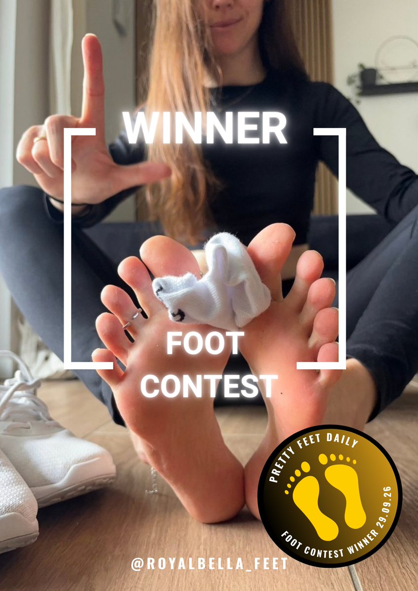 maliper83's tweet photo. 🏆✨ Herzliche Gratulation an unsere wunderschöne Siegerin Isabella @thebellavibe! 👑🖤

Zuerst einmal möchten wir uns entschuldigen, dass es dieses Mal etwas länger gedauert hat, bis wir unser Siegerfoto gebührend ehren konnten. 🙏🖤

Umso grösser ist unser Dankeschön für dieses kleine Kunstwerk! 😍🔥

Wunderschön, verführerisch und wie immer perfekt in Szene gesetzt. Isabella weiss einfach, wie man ihre hübschen Füsse ins Rampenlicht rückt. 👣✨

Und mal ganz ehrlich … welcher Fussliebhaber kann diesem Anblick schon widerstehen? Arrrr … 😏🔥🖤

Absolut verdient auf dem Siegerthron! 👑👣

Ein riesiges Dankeschön natürlich auch an alle anderen Ladies, die mitgemacht und uns wieder mit ihren wunderschönen Beiträgen begeistert haben! 🖤🔥

Und wie immer gilt: Das Siegerbild wird beim nächsten Foot Contest unser offizielles Titelbild sein. 🏆👣
Nochmals herzliche Gratulation, Isabella! 😘👑🖤