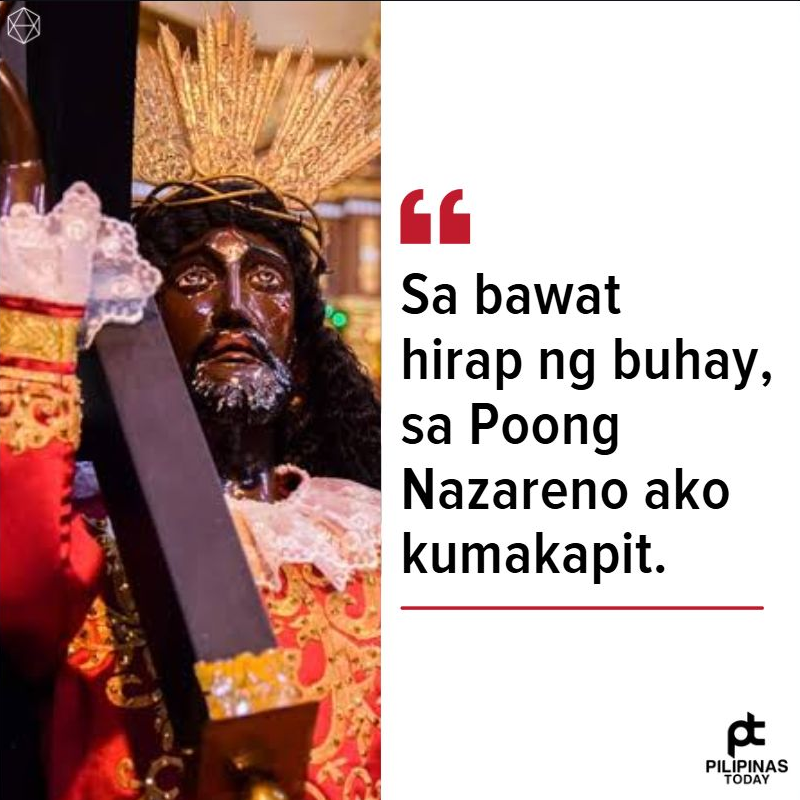 PilipinasToday_'s tweet photo. Sa bawat hirap ng buhay, sa Poong Nazareno ako kumakapit.

#PilipinasToday
#Nazarene https://t.co/ouccmRpMOL