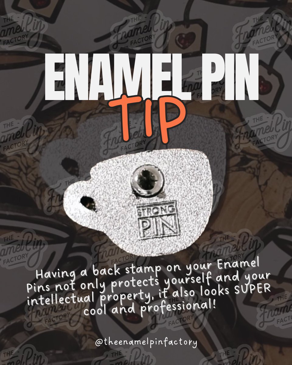 PinFactory's tweet photo. Adding a back stamp to your enamel pins isnโt just about style โ it protects your brand and intellectual property while making your pins look super professional and polished.
A little stamp goes a long way in showing quality, care, and originality! ๐
#EnamelPins #PinTips https://t.co/5nSQUKZiX3
