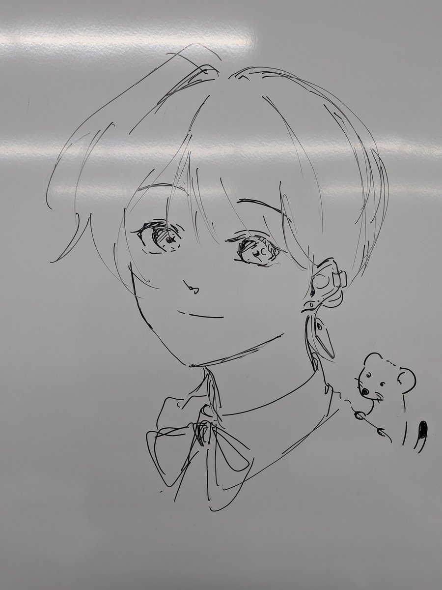 fuji_saki22's tweet photo. 今日の作業中に描いた晃くんだよ〜 https://t.co/9GpPk6DVsK