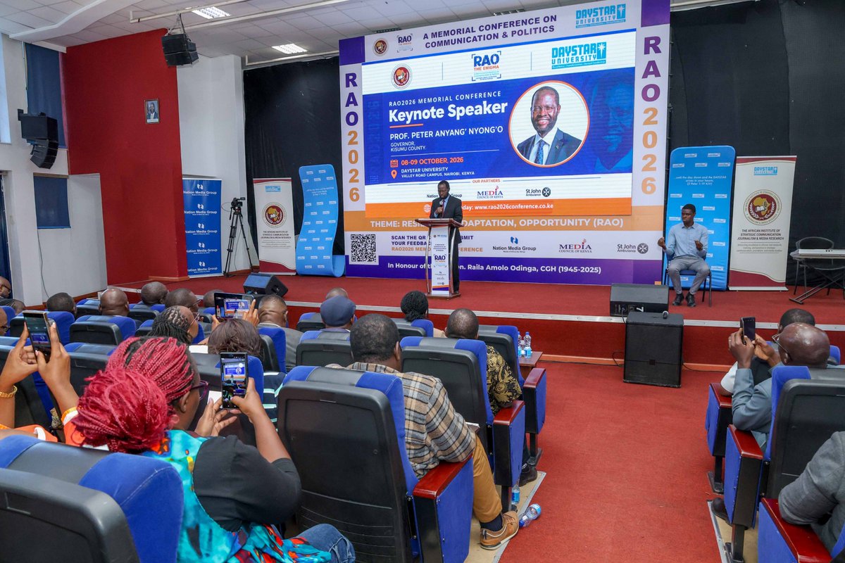 RAO_2026_'s tweet photo. Have we democratised power, or have we only democratised the competition for power?

That was the question Prof. Peter @AnyangNyongo, Governor of Kisumu County, put to the nation as he delivered the first Raila Odinga Memorial Lecture at #RAO2026. He believes it is the question Raila himself would be asking if he were here today.

Prof. Nyong’o reminded us that Raila belonged to a generation for whom democracy was never an academic position. It was a revolutionary undertaking. The freedoms Kenyans enjoy today were not donated; they were won.

The 2010 Constitution, he said, is one of the most important outcomes of that long national journey. It affirmed the sovereignty of the people, entrenched fundamental rights, strengthened institutions and introduced devolution as a new way of sharing power and opportunity. Having walked that road with Raila, he saw in him a man who understood that democratic reform is not a sprint but a marathon, run as a relay across generations.

That is why, he said, a conference like this should not stop at celebrating what has been achieved. It must also ask what remains to be done. For the ordinary mwananchi, the question is simple: what has democracy changed about my economic life? A nation can post positive GDP growth while its young people queue for opportunities that do not exist. It can build impressive infrastructure while whole communities remain on the margins. It can become statistically richer while growing socially poorer. That, Prof. Nyong’o said, cannot be the true meaning of development in a democratic republic.