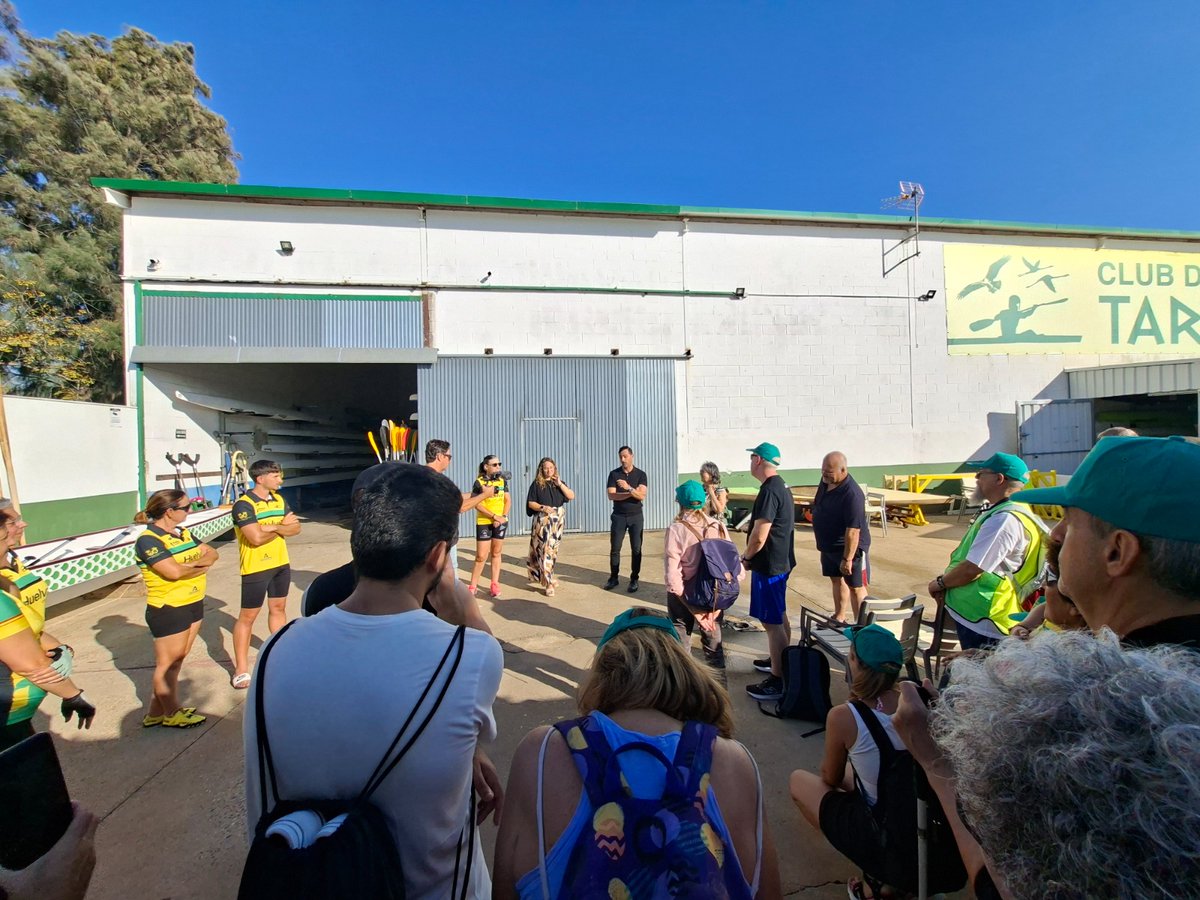 DipuHU's tweet photo. El diputado de Deportes,  Juan Daniel Romero, ha participado en la jornada Salud y Deporte que, organizadas por la ONCE y el Club Deportivo Piragüismo Tartessos Huelva, se han celebrado en las instalaciones del club onubense. https://t.co/0noiv7qYZQ