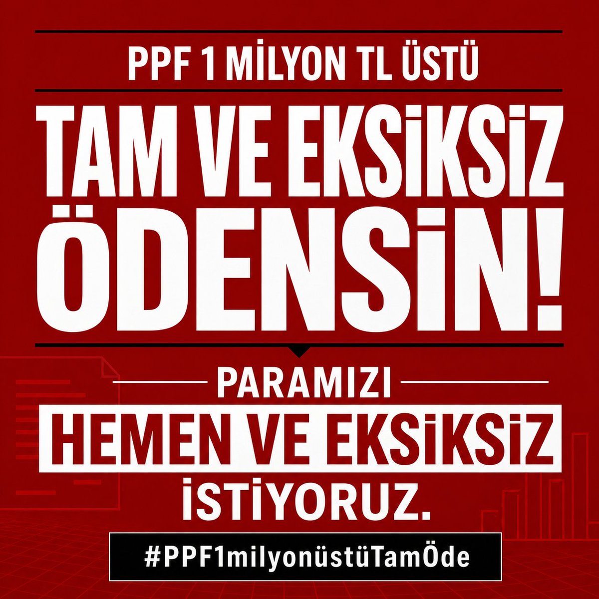 BilgiGezginiyim's tweet photo. 🚨 Ekonominin temeli güvendir, güvenin temeli ise adalettir! PPF yatırımcıları arasında 1 milyon TL sınırına göre ayrım yapılması kabul edilemez. Hiçbir yatırımcı mağdur edilmemeli, tüm PPF birikimleri eksiksiz ve gecikmeksizin ödenmelidir. Ekonomiye güven ancak adil bir çözümle yeniden sağlanabilir!

#PPF1milyonüstüTamÖde