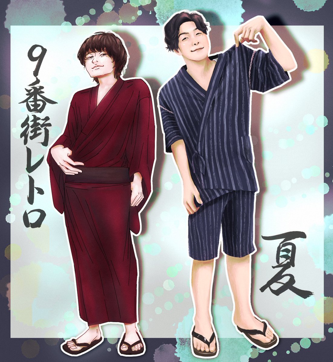 ameumee's tweet photo. 9合作〜‼️
キョ、背景、字描きました🌟
しゅさん担当柚子風呂ちゃん（@yuzubrooooo29）🤩
かなり似ててすごいので是非拡大して見てほしい💫最高🥳🥳🥳 https://t.co/Y9o4k7BK3i