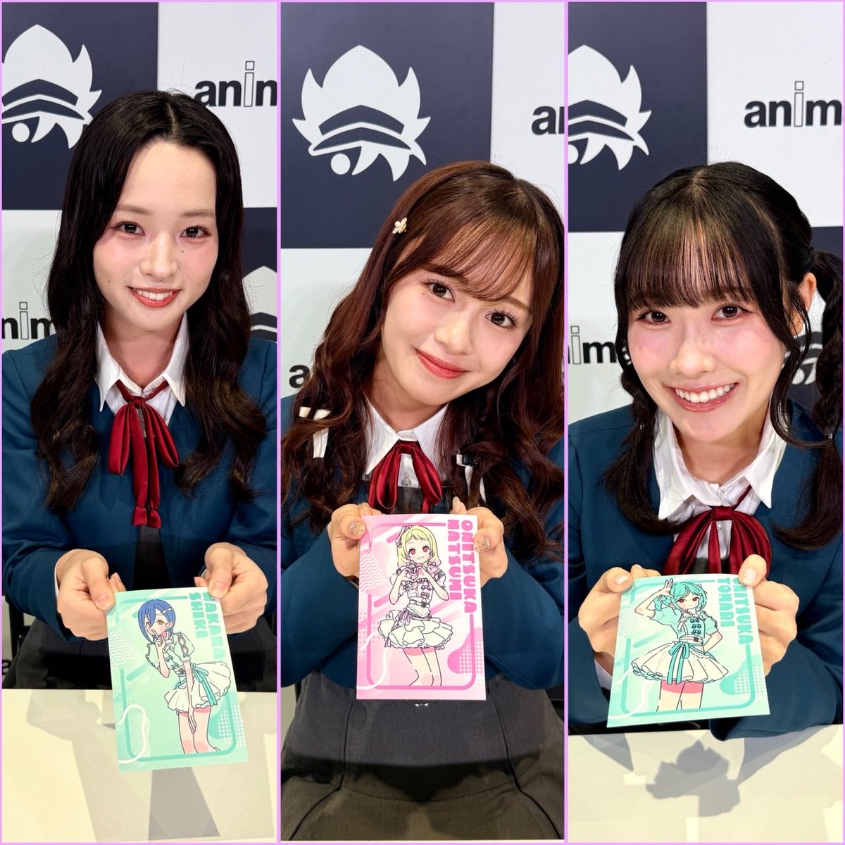 Liella_PLSP's tweet photo. 💫お渡し会💫

☆……☆……☆……☆……☆……☆ ……☆
『Liella!と結ぶプロジェクト』ミニアルバム
　　「Hyper Glowing！」
発売記念お渡し会【アニメイト回】
☆……☆……☆……☆……☆……☆ ……☆

Liella!のお渡し会【アニメイト回】に
ご参加・ご応募いただいた皆様ありがとうございました✨

「Hyper Glowing！」の楽曲、ぜひ何度も聴いてくださいね🎶
💿https://t.co/JrNRINtVDZ

今回の特典ポストカードと一緒に📸

#lovelive #Liella