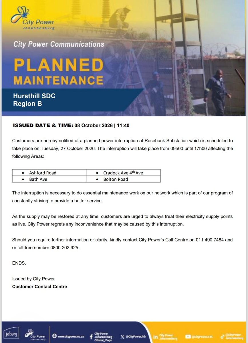 Outage details
