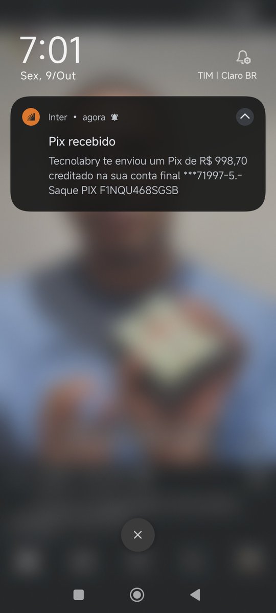 CaiqueWanker's tweet photo. @comentaristaedu @1win Cara o meu passou 24 hrs, estornou, aí solicitei o saque novamente porém pelo inter e o dinheiro caiu em 30 min. Neon, nunbak e outros estão bloqueando transações com esse site https://t.co/TrT0QY2LWN