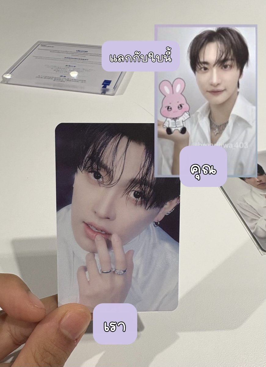 vampz_rm's tweet photo. WTT / หาแลกค่ะ

การ์ดเบเน1250/2500/trading card 

เรา: ฮงจุง
คุณ: ซองฮวา

#ตลาดนัดเอทีซ #ตลาดนัดateez https://t.co/ri3Z8mFLIc