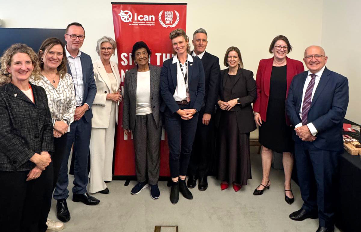 nuclearban's tweet photo. 🎉 Congratulations to the 2026 Nobel Peace Prize laureate, Navi Pillay!
Her dedicated work reminds us that building a peaceful world requires courage, accountability and strong international institutions.
We hope to her at the #TPNW First Review Conference in NYC this November. https://t.co/KoTVoOE1oU