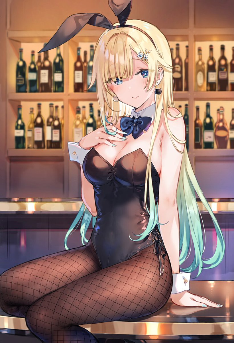 SamezameRe's tweet photo. 藍沢エマ　いらっしゃい♪今日は何を飲まれますか？
SFW #AIイラスト #ぶいすぽっ https://t.co/cNdkjELFA9