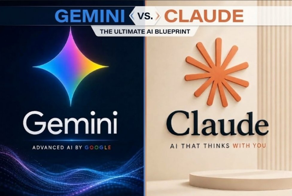 SheBuildsAI_'s tweet photo. 🚨 GEMINI vs. CLAUDE: The Ultimate AI Blueprint

​Both models are incredibly capable, but using them like interchangeable tools is a missed opportunity.

​The real cheat code isn't picking a favorite—it's knowing exactly when to deploy each one.

​Here are 7 high-impact workflows to get maximum output from combining Gemini and Claude 👇 thread