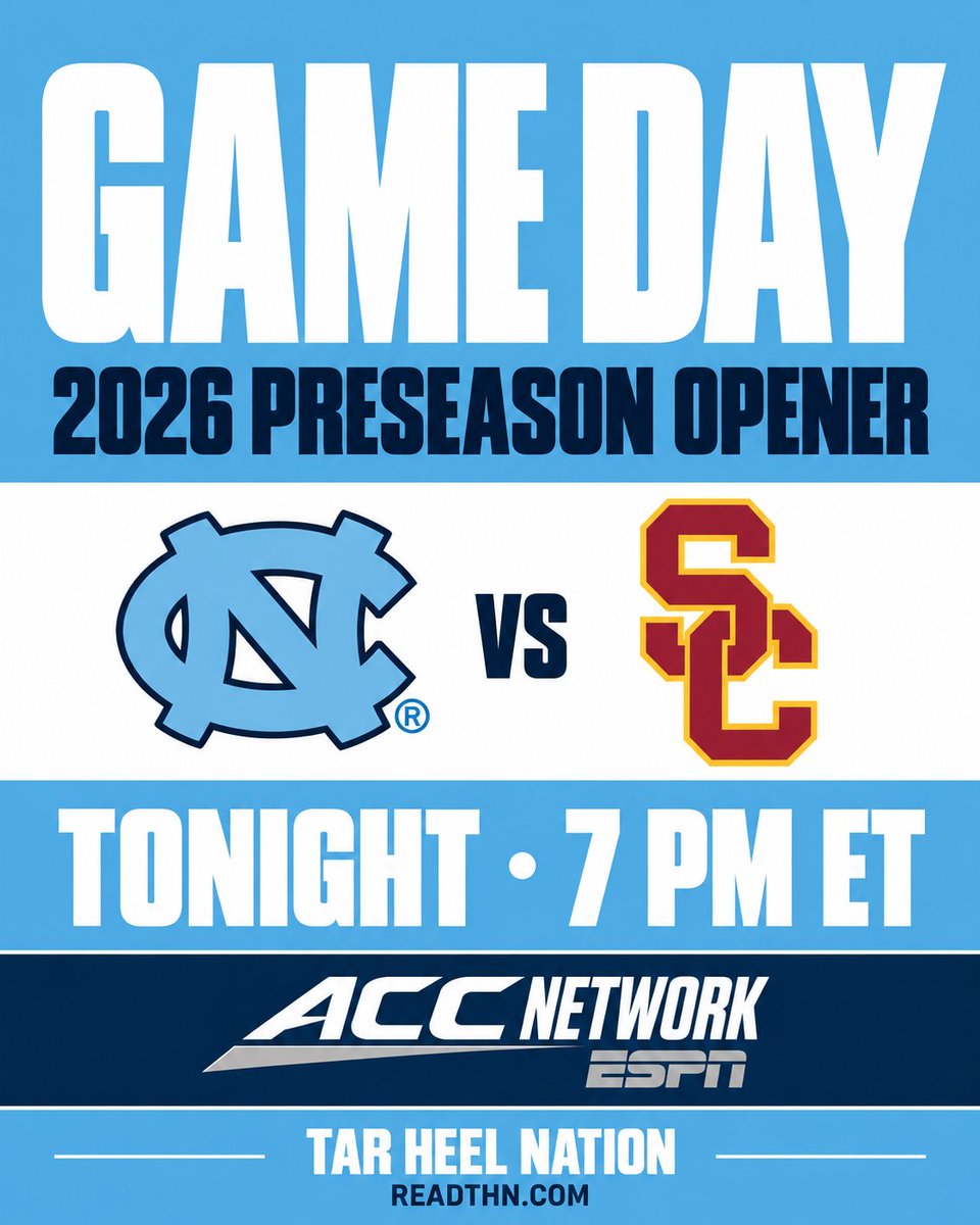 UNC_TarHeelFan's tweet photo. Feels like we've waited an entire year for this but we are here y'all #GoHeels #BeatUSC https://t.co/ADft5CfRyY