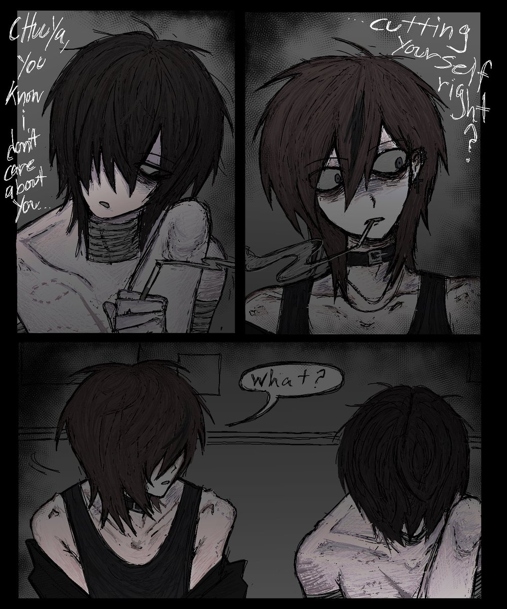 schiz0creep's tweet photo. (8/8)
This is Chuuyas pov, the next part probably wont be finished for a long while. Im thinking of making it from Dazais perspective as well as getting into his guilty feelings towards Chuuya. https://t.co/kIhBcMvWF5