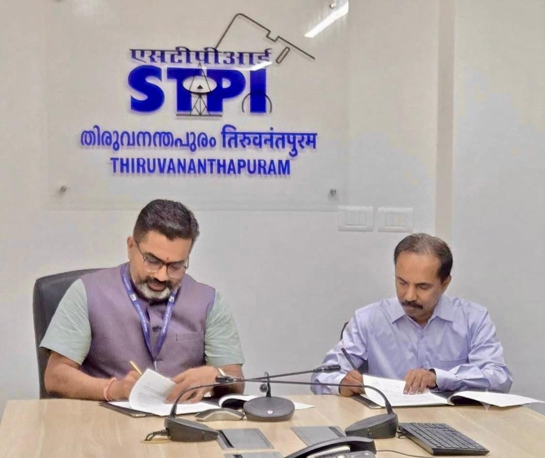stpitvpm's tweet photo. STPI &amp; Vimal Jyothi Engg. College (VJEC), Chemperi, Kannur have signed an MoU today for mutual fostering of innovation, entrepreneurship, &amp; industry-linked skill development. This is expected to benefit the student &amp; teaching fraternity, &amp; also the IT industry in Northern Kerala. https://t.co/NaSQpLChJX