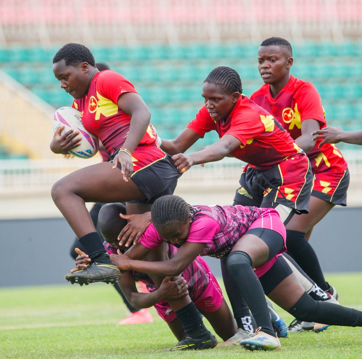 UgandaRugby's tweet photo. 🥇DOUBLE GOLD for Uganda🥇

Our U18 Boys and Girls are Gold Champions at the 2026 #Safari7s in Nairobi, Kenya.

#UgandaRugby https://t.co/kfV3qziIDR