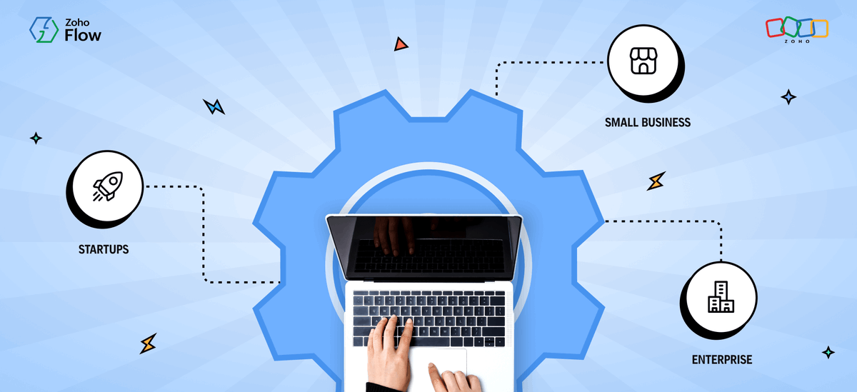 ZohoFlow's tweet photo. Automate routine manual tasks by connecting apps with Zoho Flow to reduce errors and save time.

Here are some common workflow automations that businesses use:
https://t.co/KIRw2va2xN https://t.co/dmRnnkF8od