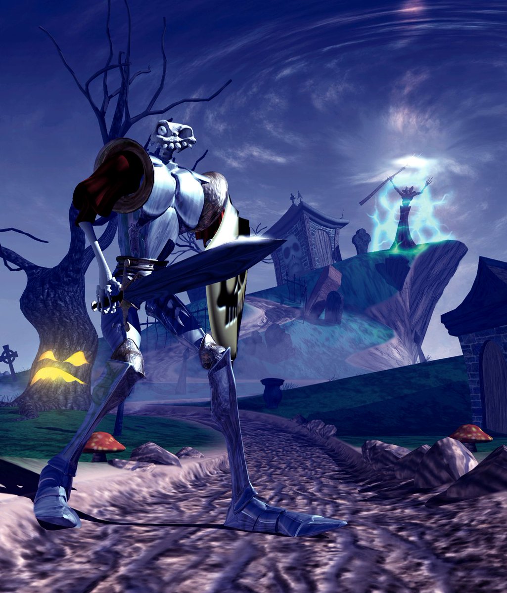 MediEvilWiki's tweet photo. Today is MediEvil's 28th anniversary! Check out the original render that was edited into the game's cover art. https://t.co/rGlGf3VPGu