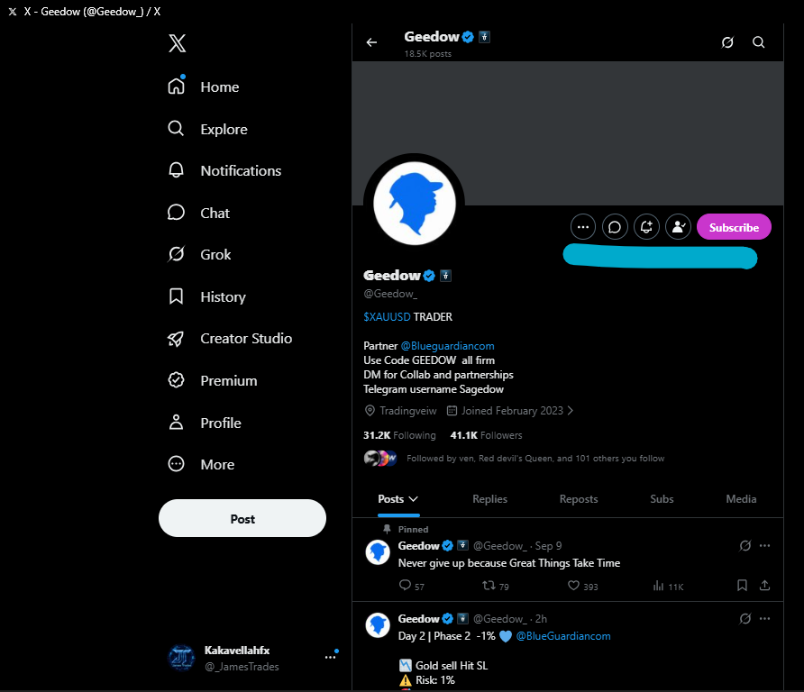 _JamesTrades's tweet photo. @Geedow_ @BlueGuardiancom @Armaan_M9 @SULDAN_Fx @the_Gmtrader @Eng_Muchiri @gheeboy11 @Coded__fx Also followed you sir @Geedow_ 👇 https://t.co/cY7uMMpGDJ