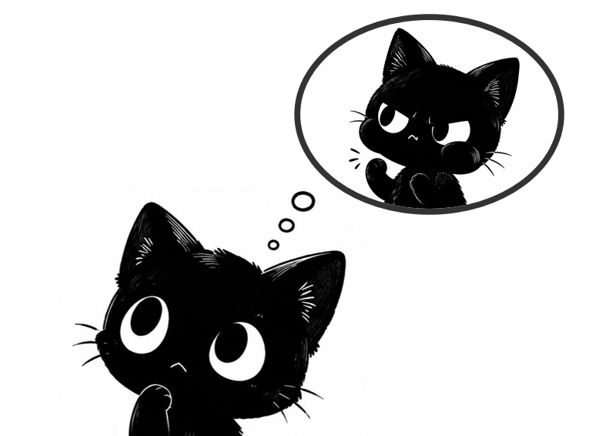 aska_science's tweet photo. 怒りの感情がわいたら感情を擬人化するのがおすすめ。
たとえばカッとなったと同時に口をふくらませて怒っている表情の黒猫が出てくる。
すると怒りを別人格として扱うことができ、ちょっと冷静になれる。 https://t.co/LwMsZdPKmo