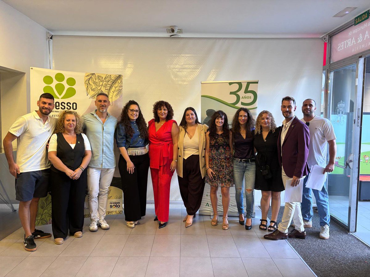 aNOESSO's tweet photo. X
🎉 Hoy celebramos en la Sala EMMA de Almería el 35 aniversario.

35 años acompañando vidas, creyendo en las personas y construyendo nuevas oportunidades junto a instituciones, profesionales, voluntariado y familias.

💚 35 años, 35.000 historias de superación
#35Aniversario https://t.co/uDcBW3qqDG