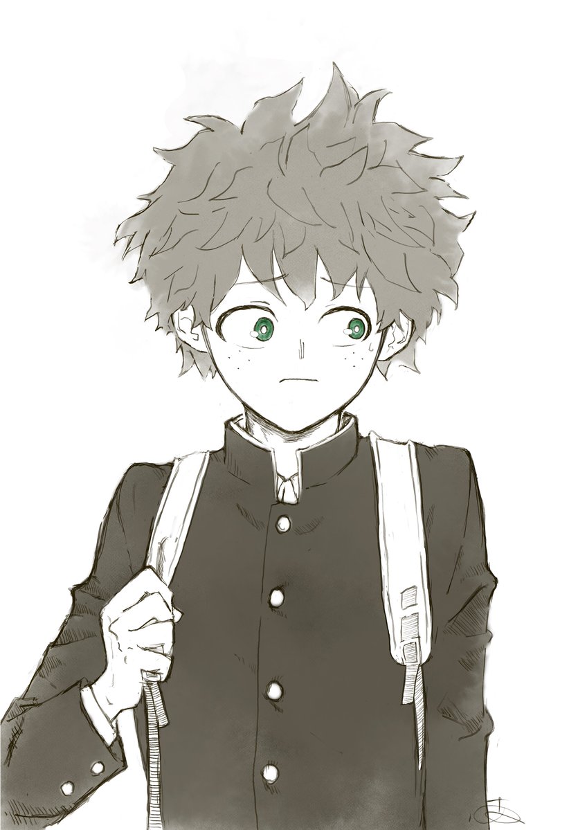 ARuaRUmha's tweet photo. # フォロワーさんの推しが描きたい

🥦ヒロアカ×学ランデク https://t.co/G7TLt2qE5J