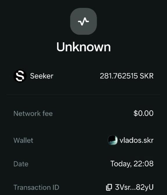 Vlado8ovz's tweet photo. Yesterday's $SKR rewards hit the wallet! 💸✨ (281.76 $SKR)  
Holding $SEECAT keeps your Seeker active, closes your rings, and delivers daily passive rewards. Simple as that! 📱💎
Stay active, hold strong! 🚀
@SeeCat_Update @solanamobile https://t.co/YdRzbYHWLi