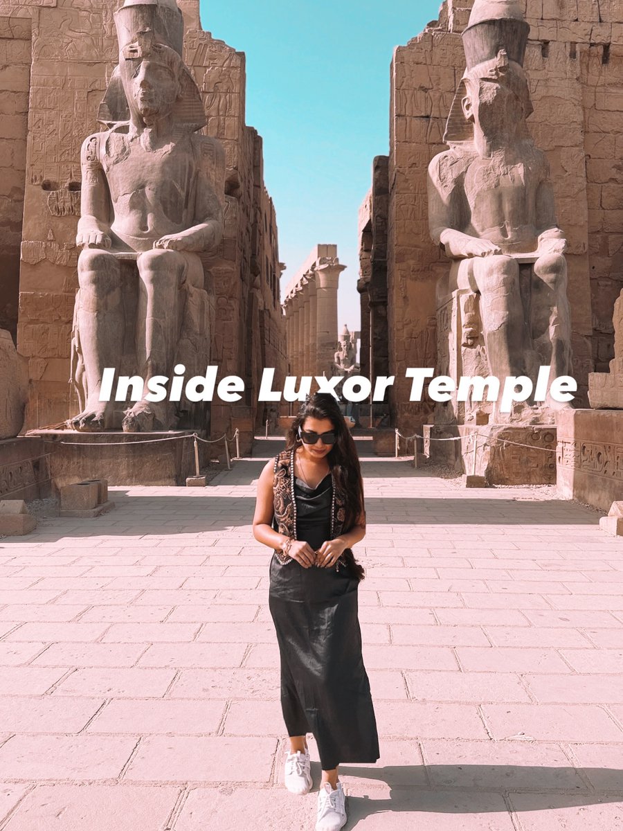 ramazanarslan3's tweet photo. POV: You’re walking through a 3, 400-year-old temple and it still feels unreal. Luxor Temple’s colossal statues, columns, and carvings make history feel alive. Visit early or near sunset, wear comfortable shoes, and take your time—every wall tells https://t.co/MtsLkbYTVV