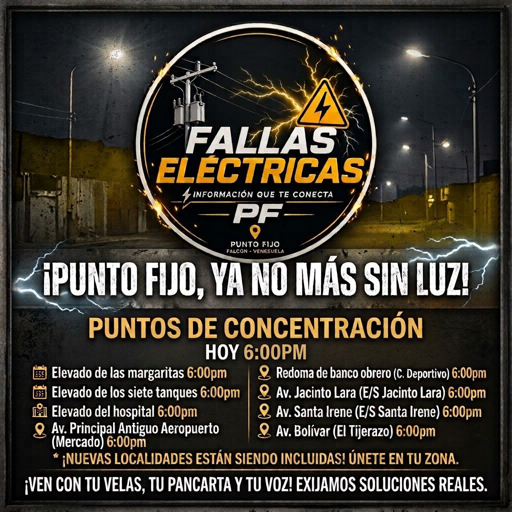PARAGUANERA's tweet photo. #PuntoFijo    #9Octubre 
6pm
#ServicioPúblico 
RT https://t.co/aX3E1piXWS
