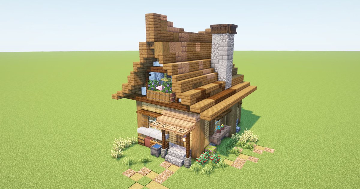 kuraken3160's tweet photo. 10分くらいで作ったインスタント家
#Minecraft https://t.co/f0arBaODZ4