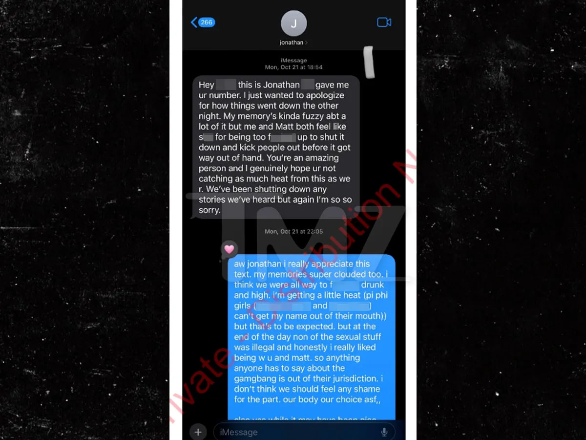 RT_com's tweet photo. 'Not sure if u remember but I did ketamine off your di*k... it was jaw dropping moment'

Newly unearthed texts from Jane Doe to accused Cornell student, released by TMZ

Sent 2 DAYS AFTER accusation, she 'defended gang bang', suggesting 'jealousy' behind rumors

'I love you king' https://t.co/1DGvjEWtsb