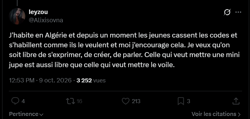 ait_imravden's tweet photo. Voilà j'avais raison, @Alixisovna est une idéologue, c'est une militante politique.

Je l'ai cernée avant qu'elle le dise, j'ai directement vu les sous-entendus dans son discours, ce n'était pas un simple "déguisement", elle est en mission.

J'ai donc bien fait de l'attaquer.
1/2 https://t.co/WTYnVgeE4i