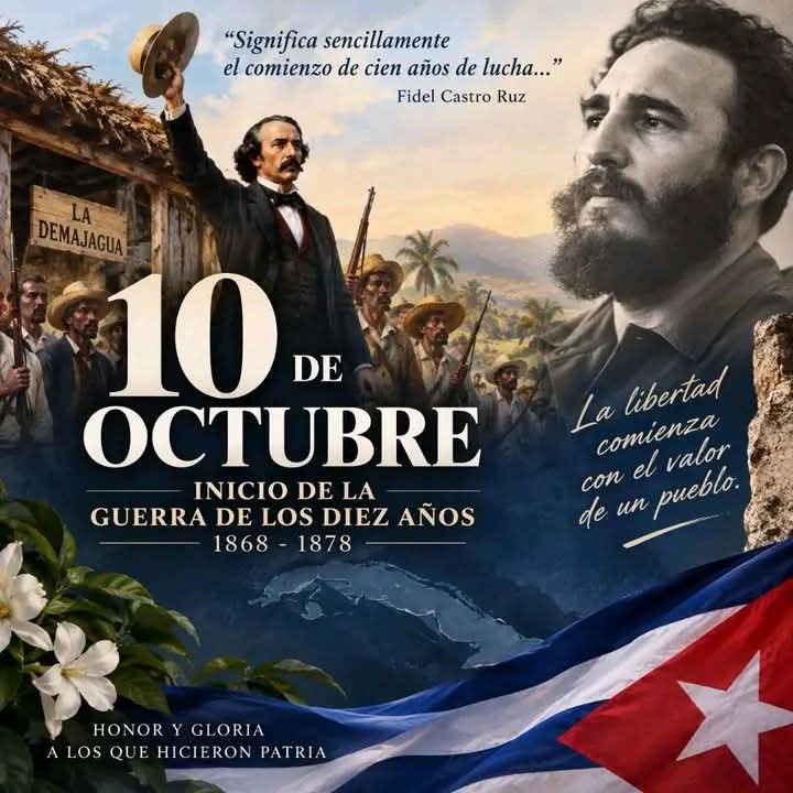 OlgaLidiaVD's tweet photo. El  10 de octubre de 1868. Se cumplen 158 años de esta gesta heroica 🇨🇺💯❤️
#LaPatriaSeDefiende 
#Camagüey https://t.co/jBqwaKQ776