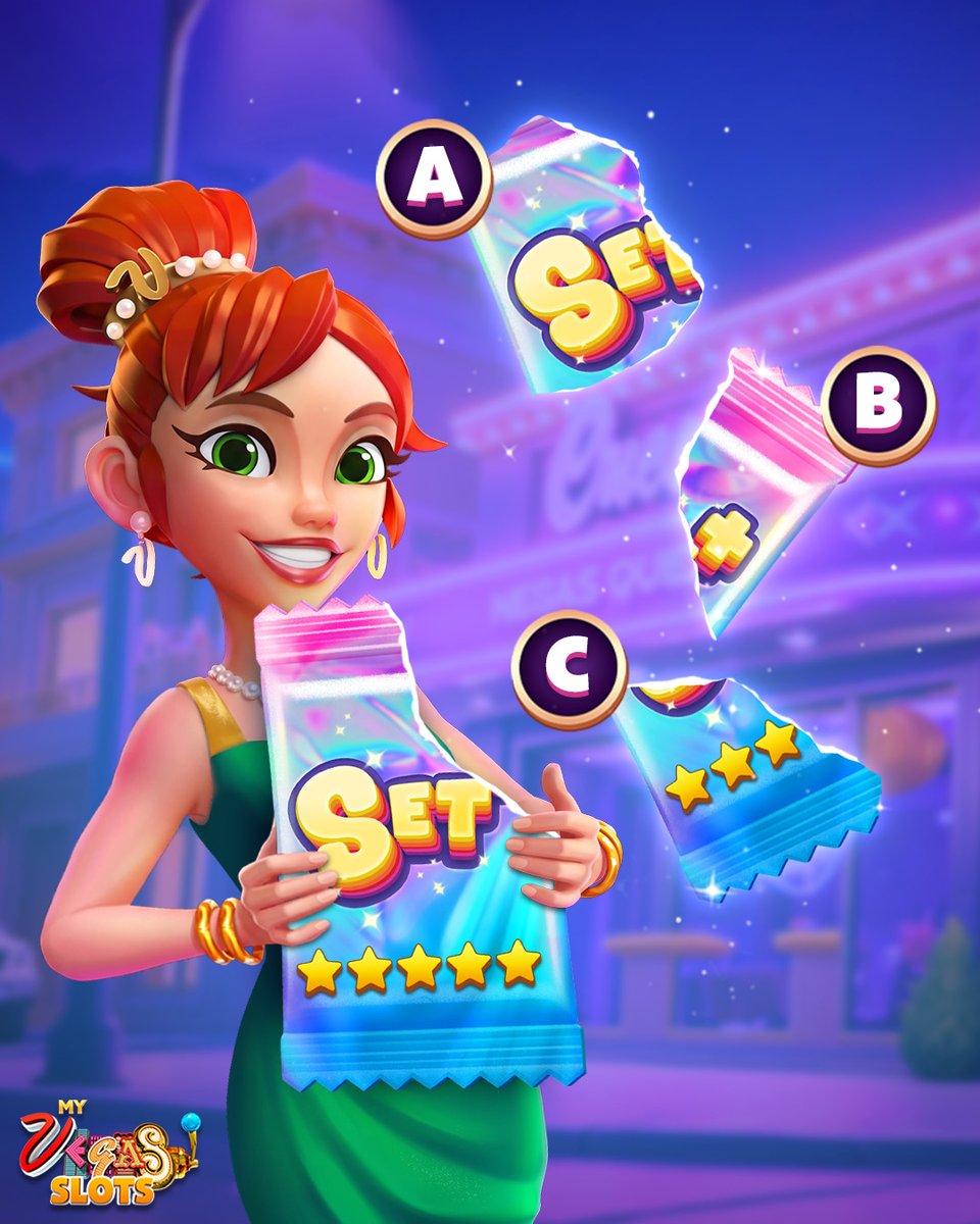 myVEGAS's tweet photo. 🧩 Pick up some hidden chips: https://t.co/0tQuGrgW0U

It’s the last day of Hide &amp; Pick. Choose the right puzzle piece from A, B, or C for free chips and more chances at a Set+ pack.
Which piece completes the pack? https://t.co/JeKr9fSQ8W