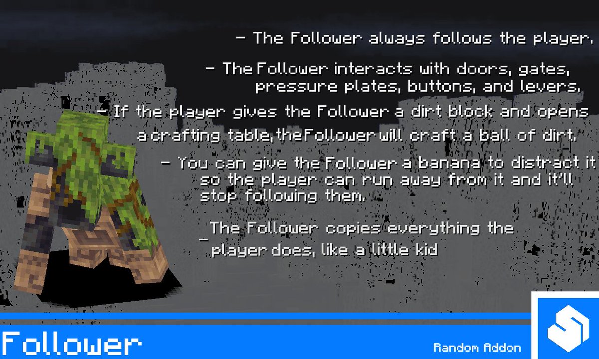 _Rofoo_'s tweet photo. Follower

Random Addon 
#minecraft #modding https://t.co/UtGmc4mkKQ