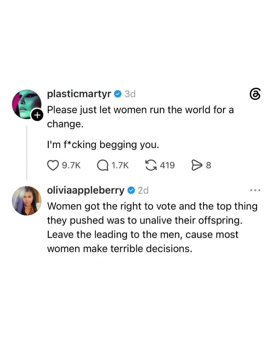 WomenBeingAwful's tweet photo. Women have so much power over men they basically do run the world https://t.co/Avq4XMsAm9