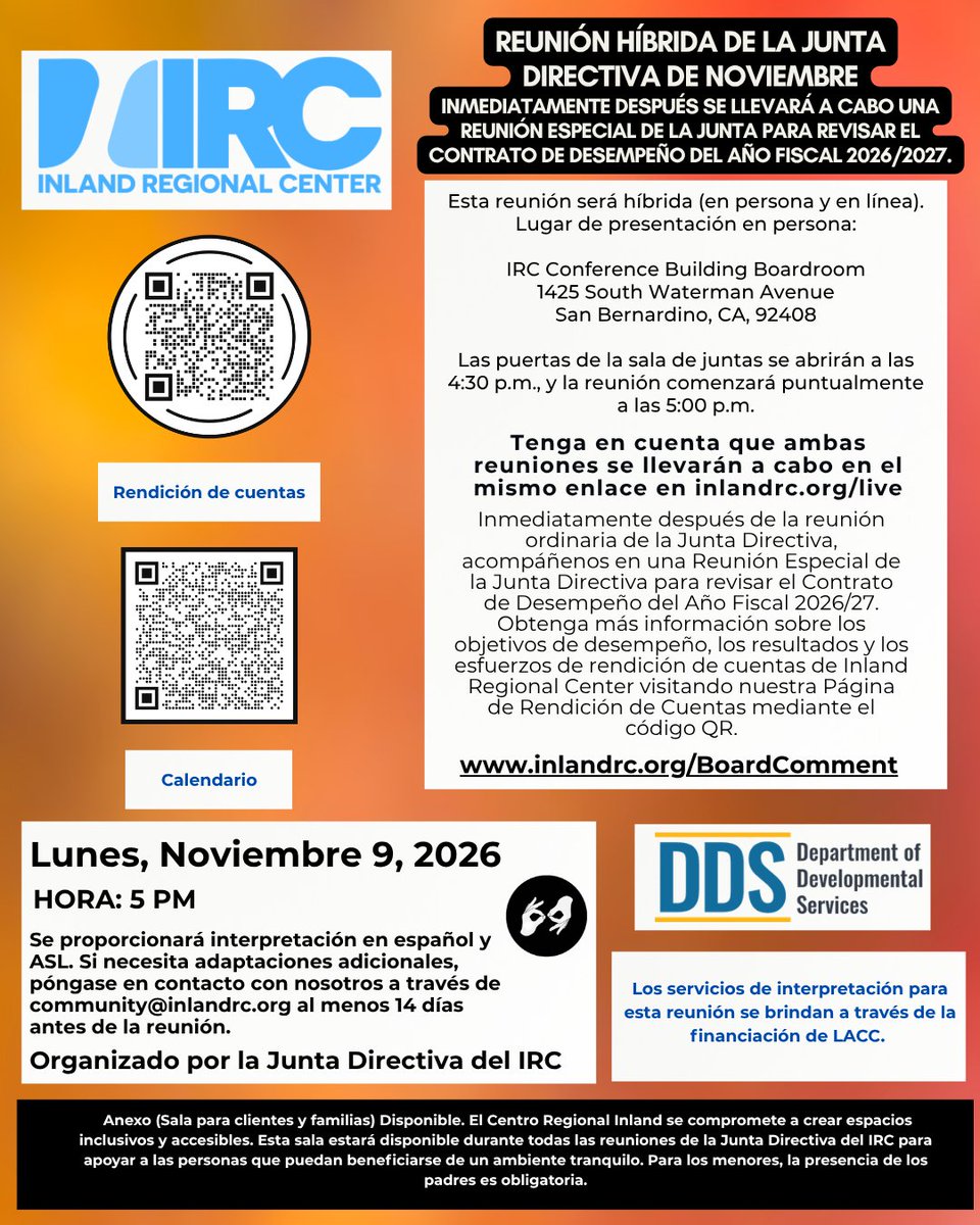 InlandRegional's tweet photo. Revise el Contrato de Desempeño AF 26/27. Comparta sus comentarios.
9 nov. • 5 p.m.
https://t.co/hD49MRayHX
Comentarios: https://t.co/bpc3xcucSw
#TEAMIRC #InlandRegionalCenter #IRC https://t.co/YjDu7KOgEp