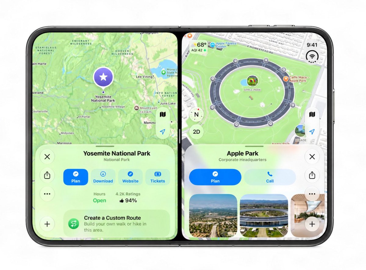 piotr_knapczyk's tweet photo. @eksdev I meant that Apple screenshots look different, they show toolbar items in the vertical sidebar, but the 27.0 version has them centered at the bottom and the UI looks unfinished. https://t.co/pASMRO1T8u