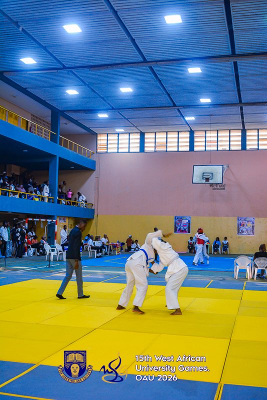 waug_26's tweet photo. On the mat, only the strong survive🔥Strength, skill and discipline on the mat!🥋🥋🥋🥋

Judo action was INTENSE yesterday at the 15th WAUG Games, OAU, Ile-Ife.

#OAUWAUG2026 https://t.co/j2IIOKsviP