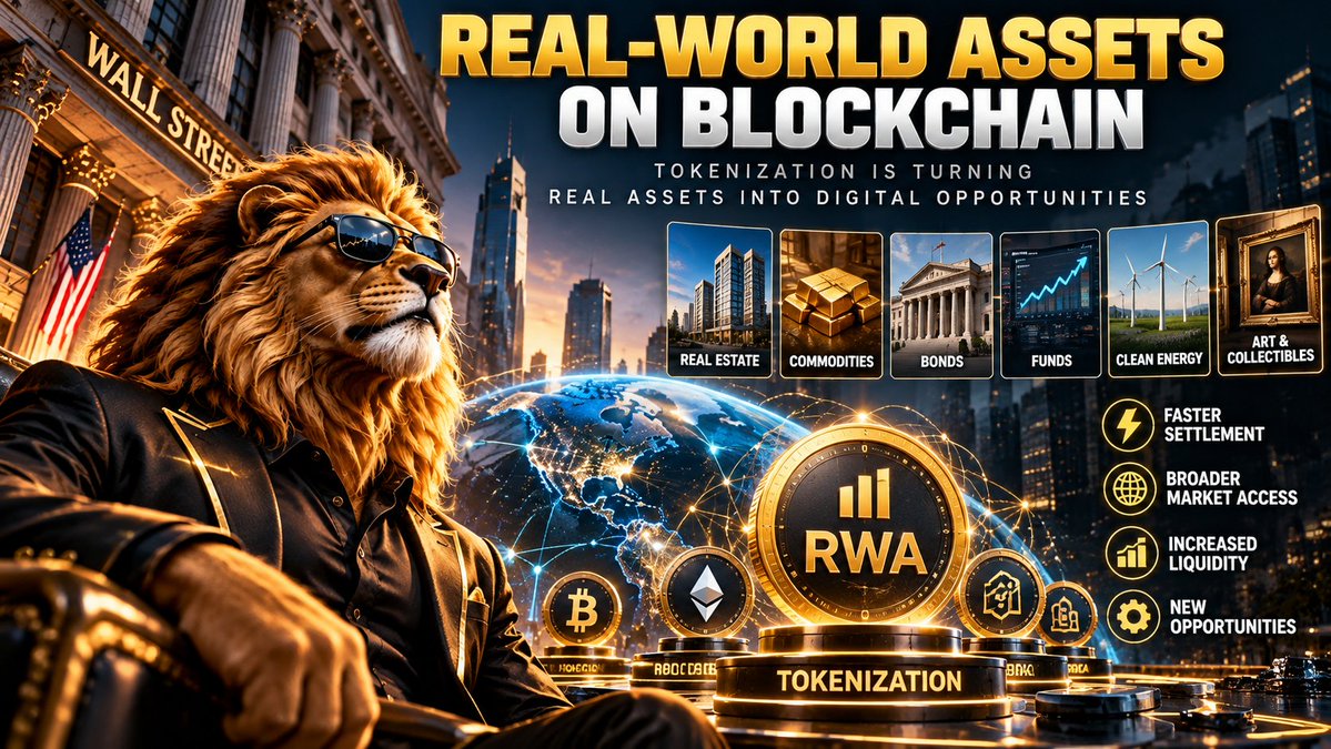 RealManqo's tweet photo. 🦁 CRYPTO BEYOND SPECULATION

Wall Street is exploring tokenization.

🏦 Bonds, funds & real-world assets are moving on-chain.
⚡ Faster settlement.
🌍 Broader market access.
⚠️ Regulation and liquidity remain challenges.

The real question: who captures the value?

#RWA #Crypto #RealMan

Not financial advice.