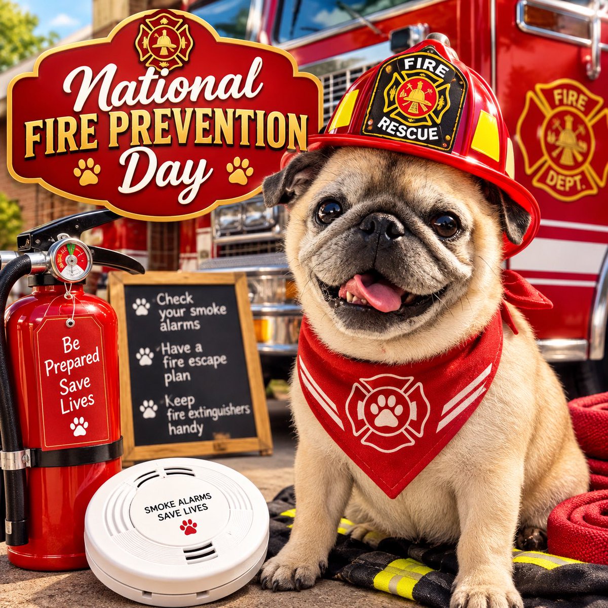 gingersnap599's tweet photo. It’s time for another calendar day!!
Happy #NationalFirePreventionDay!!
🔥💛🔥💛 https://t.co/7Y3OM7fZch