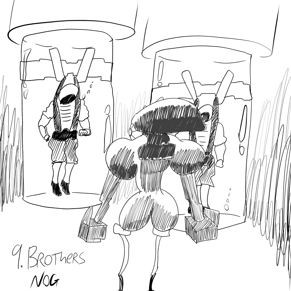 nermal_thermal's tweet photo. Tennotober 2026 Day 9: Brothers
Tyl Regor and his Tubemen
They're all brothers
Drew digitally today
#warframe #warframefanart #tennocreate #Tennotober #Tennotober2026 #inktober #inktober2026 #inktoberday09 #brothers #tylRegor https://t.co/OYNbZ3wlWQ