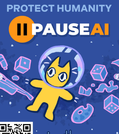 vamporski's tweet photo. GENNY
We have been looking so long for the ANTI-AI MASCOT

PAUSE-AI (the charity we ALWAYS run) JUST posted a cat mascot on their insta WITH NAME 
PAWS

This could run really high as our official anti ai/si mascot.

Their official insta, link on their web:
https://t.co/vV76ndyJy2 https://t.co/Eg0lv9yr6k