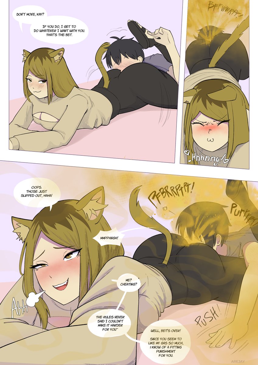 Arejay80085's tweet photo. Kaoruko from Chainsmoker Cat making you inhale her farts😽💨 https://t.co/RYbCANJThV