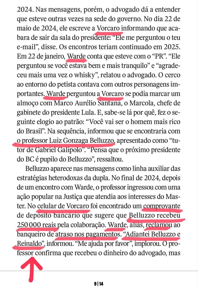 0C0RV0's tweet photo. Quer dizer que o Reinaldo Azevedo tava na folha de pagamento do Vorcaro? https://t.co/vDDxl4z1wO