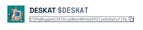 DESKT0P95's tweet photo. $DESKCAT first launch on $DESK https://t.co/hqGofI4e2l