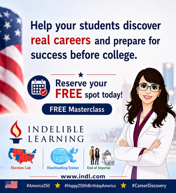 Indl_Learning's tweet photo. The best way to celebrate our nation's future is to prepare the next generation for it 💝

Help kids build real-world skills &amp; prepare for success beyond college ☀️
Reserve your FREE Masterclass spot:
https://t.co/tiBegXIsyT

Good Friday Morning
#FridayVibes #FridayMotivation https://t.co/Cf741Oqmh0
