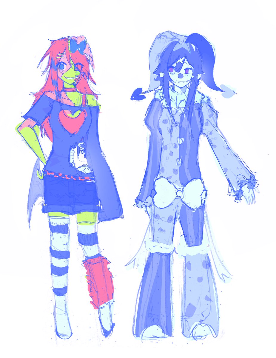 sprinkledpuffs's tweet photo. aubrey and Loretta deisgns
#circlecrossgamefanart https://t.co/CAi8re7wGK